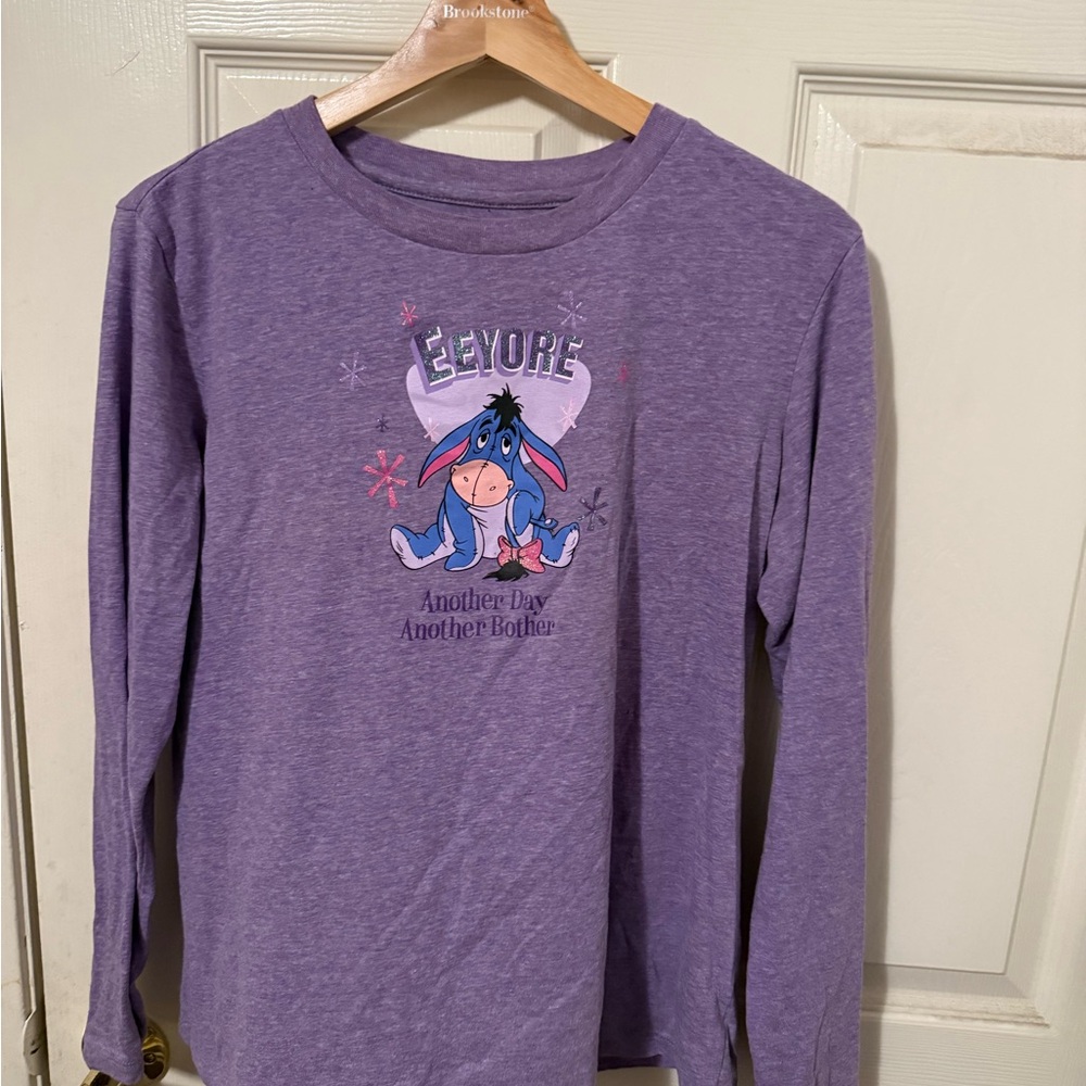 Disney Purple Eeyore Long Sleeve Tee